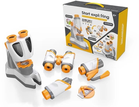 Изображение Mikroskop 4w1 szkÅo powiÄkszajÄce lornetka