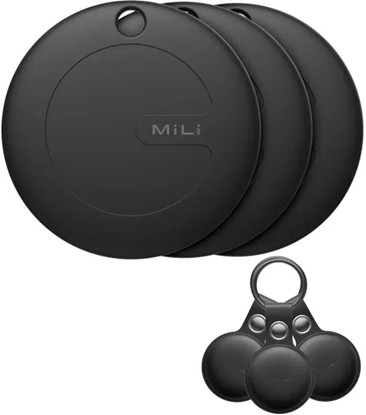 Attēls no MiLi 3x lokalizator MiTag DUO czarny + etui na Android i iOS