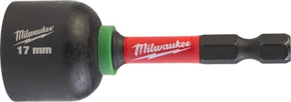 Изображение Uzgriežņu galviņa ar uzgali Milwaukee SHOCKWAVE; HEX 1/4''; 17x65 mm;