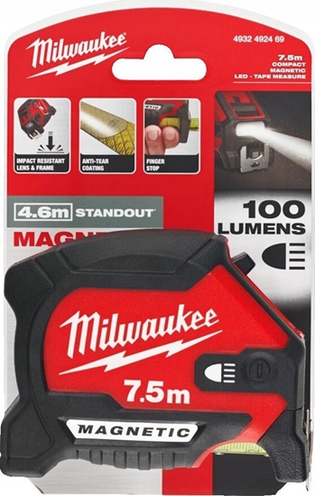 Изображение Mērlente Milwaukee 4932492469; 7,5 m; 30 mm