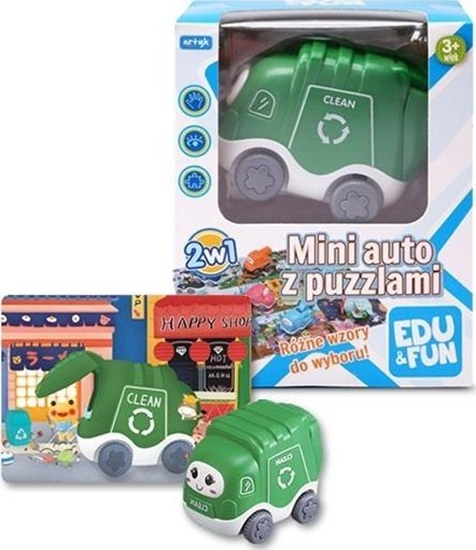 Изображение Mini auto z puzzlami mieciarka Edu&Fun