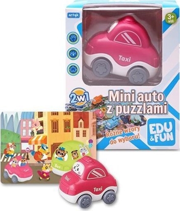 Изображение Mini auto z puzzlami taxi Edu&Fun