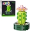 Attēls no Mini Klocki Konstrukcyjne Kaktus Z Róowym Kwiatem 176 el. LEAN TOYS