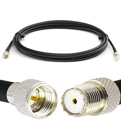 Picture of Mini UHF Male to Mini UHF Female 15m RG58/U Coaxial Cable