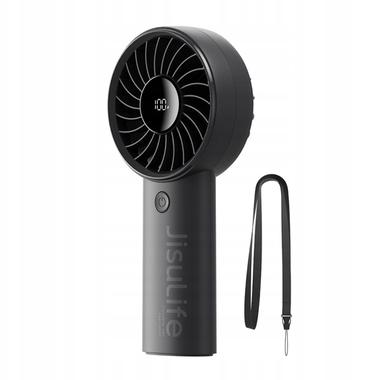 Picture of Mini wentylator Jisulife Handheld Fan Life4 3600mAh przenony wiatraczek USB - czarny