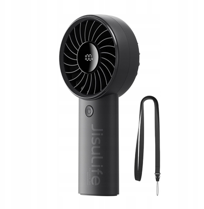 Attēls no Mini wentylator Jisulife Handheld Fan Life4 5000mAh przenony wiatraczek USB - czarny