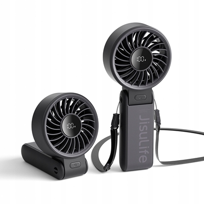 Attēls no Mini wentylator Jisulife Handheld Fan Life7 3600mAh przenony wiatraczek USB - czarny