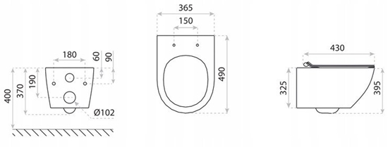 Изображение Miska wiszca Lavita Sofi Slim 3.0