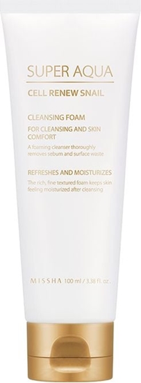 Picture of Missha Super Aqua Cell Renew Snail Cleansing Pianka myjca z ekstraktem ze luzu limaka 100ml