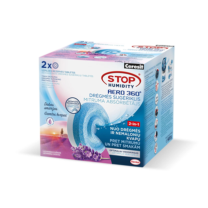 Attēls no Mitruma savācēja uzpildes Ceresit AERO 360° Lavend