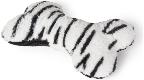 Picture of Myca, zabawka, dla psa, ko, biaa, tygrysie paski, pluszowa 20X12X6cm