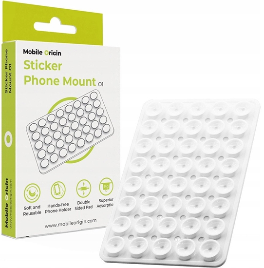 Picture of Mobile Origin Sticker Phone Mount O1, clear white