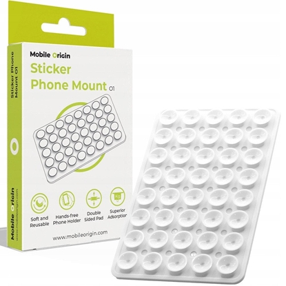 Attēls no Mobile Origin Sticker Phone Mount O1, white