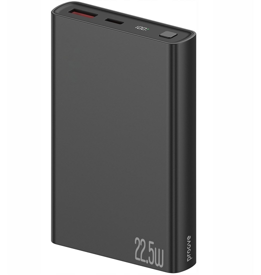 Picture of Mocny Powerbank Podróny 2w1 10000mah 22.5w Usb Usb-a + Usb-c Type-c Proove / Pbf122120001 / Hyper Flux Plus / Czarny