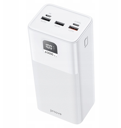 Picture of Mocny Powerbank Podróny 40000mah 100w 3x Usb Usb-a 1x Usb-c Type-c Proove / Pbgi99320002 Giant / Biay