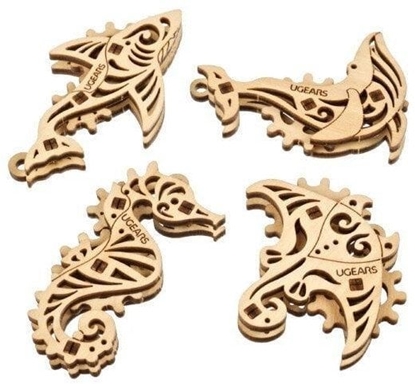 Attēls no UGEARS Model Mechaniczny - U-Fidgety Spokojny Ocean