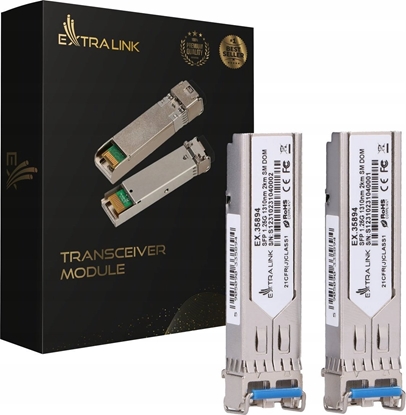 Picture of Modu SFP ExtraLink EXTRALINK SFP 1.25G 1310NM 2KM SM DOM 2-PACK
