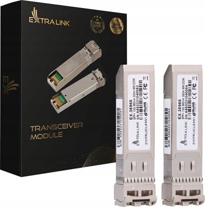 Picture of Modu SFP ExtraLink SFP+ 10G 850NM MM 300M 2-PACK (DEDICATED TO HP/ARUBA)