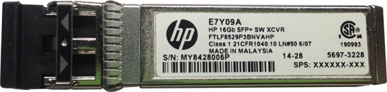 Изображение Modu SFP HPE HPE 16GB SFP+ Short Wave 1-pack Extended Temperature Transceiver modu przekaników sieciowych Swiatowód 16000 Mbit/s SFP+ 850 nm