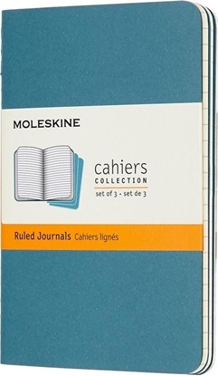 Изображение Moleskine Zestaw 3 zeszytów Cahier Journals 9x14 linie blue