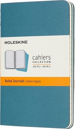 Изображение Moleskine Zestaw 3 zeszytów Cahier Journals 9x14 linie blue