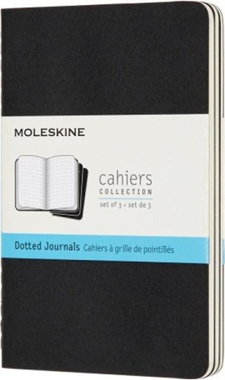 Изображение Moleskine Zestaw 3 Zeszytów MOLESKINE Cahier Journals P (9x14cm) w kropki, 64 strony, czarny