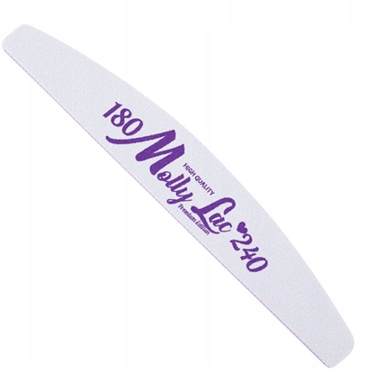 Picture of MOLLYLAC_Pilnik dwustronny do paznokci ódka fioletowy rodek 180/240