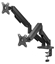 Attēls no Monitora stiprinājums Savio  17" - 32" Dual monitor spring loaded desk mount 