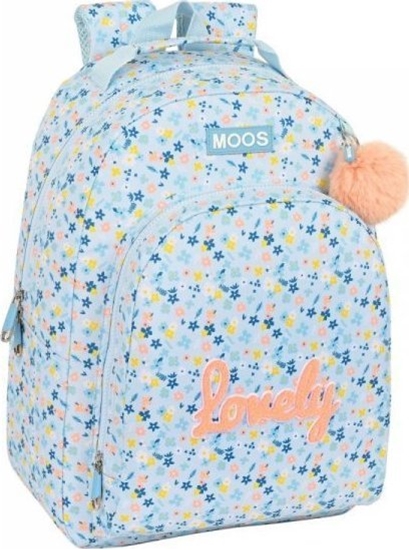 Picture of Moos Plecak szkolny Moos Lovely Jasnoniebieski (32 x 42 x 15 cm)