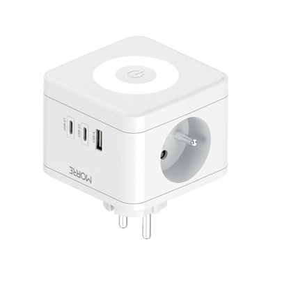 Attēls no MORRE ROZGAZIACZ KOSTKOWY 2G,USB,2xUSB-C +LAMPKA