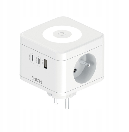 Picture of MORRE ROZGAZIACZ KOSTKOWY 2G,USB,2xUSB-C +LAMPKA