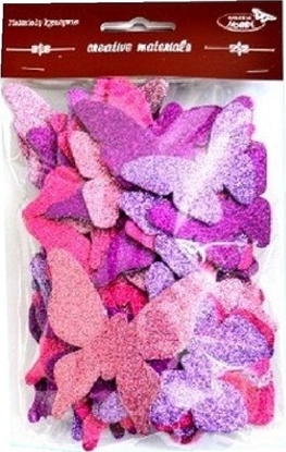 Picture of Motyle brokatowe 52szt