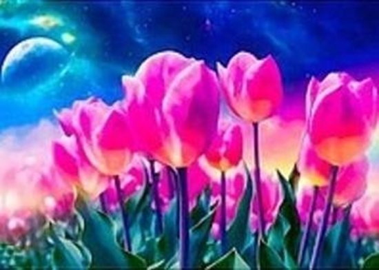 Picture of Mozaika diamentowa tulipany 30x40cm