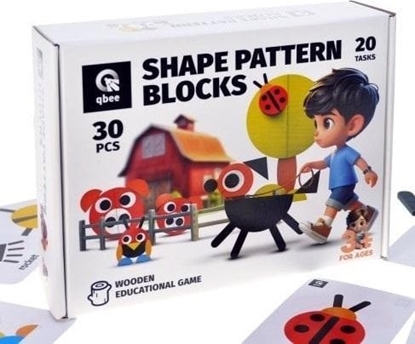 Picture of Mozaika drewniana kolorowa 30el