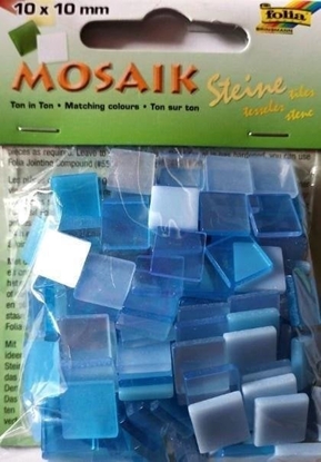 Picture of Mozaika kamyczki 10x10mm niebieska