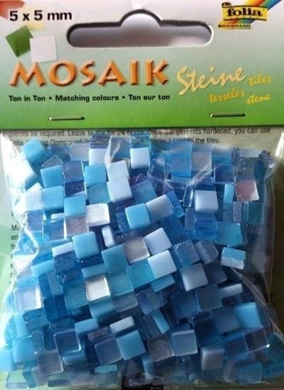 Picture of Mozaika kamyczki 5x5mm niebieska