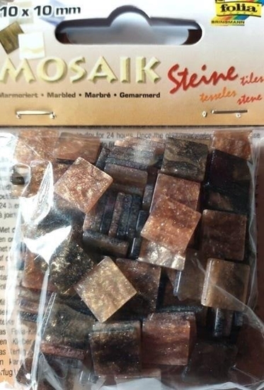 Picture of Mozaika kamyczki marmurkowe 10x10mm brzowa