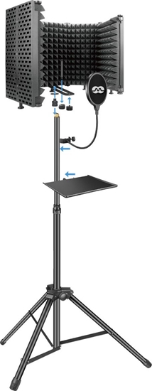 Picture of Mozos Zestaw Kabina akustyczna + statyw + pop filtr MSHIELD-CABIN-SET