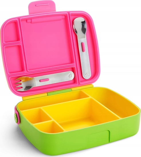 Picture of Munchkin Munchkin priepiei dut su skyriais Bento Box, geltona