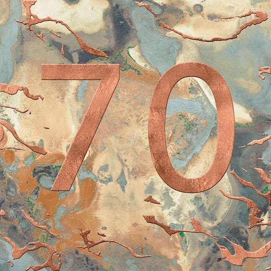 Picture of Museums & Galleries Karnet kwadrat z kopert Urodziny 70