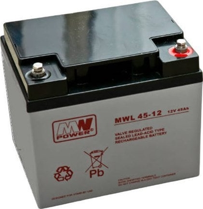Picture of MWL 45-12: akumulator AGM 12V/45Ah 196*165*170 (T16)