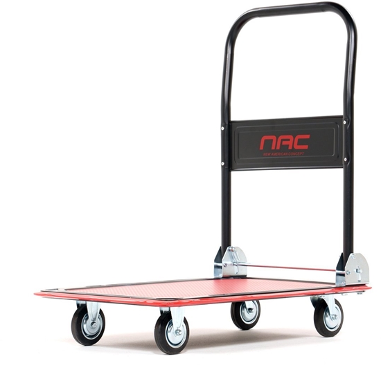 Изображение NAC 4-WHEEL WAREHOUSE TROLLEY 150kg PLATFORM 47x73x83cm