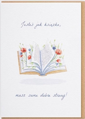 Изображение Nadwyraz.com Karnet - Jeste jak ksika, masz same dobre...