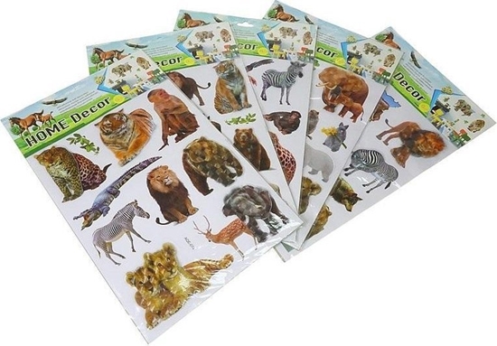 Изображение Naklejki 3D na cian zierzta MIX