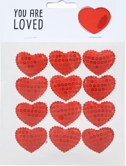 Picture of Naklejki cekinowe serca 12szt