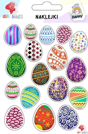 Изображение Naklejki dla dzieci Wielkanoc Pisanki