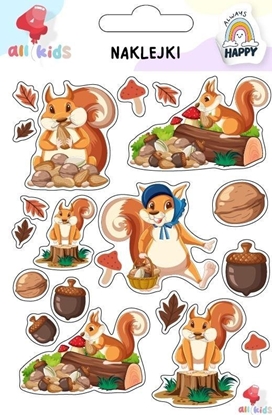 Изображение Naklejki dla dzieci Wiewiórki