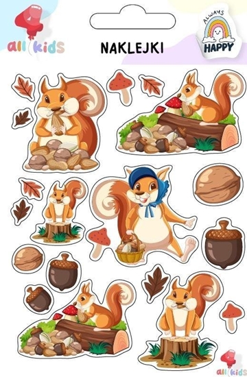 Изображение Naklejki dla dzieci Wiewiórki