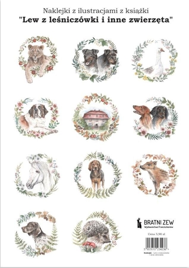 Изображение Naklejki ilustracje z ksiki "Lew z leniczówki..