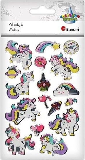 Picture of Naklejki ywica jednoroce 17szt